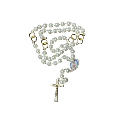 krunica biserna zlatni kriz